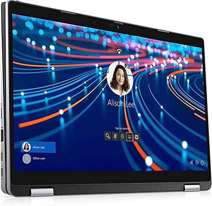لاب توب لاتيتيود 2 في 1 5320، شاشة تعمل باللمس 13.3 بوصة FHD (1920x1080) 5320، رباعي النواة i5-11، 8GB ذاكرة رام، 256 جيجابايت SSD، ويندوز 11 برو من ديل (مجدد)