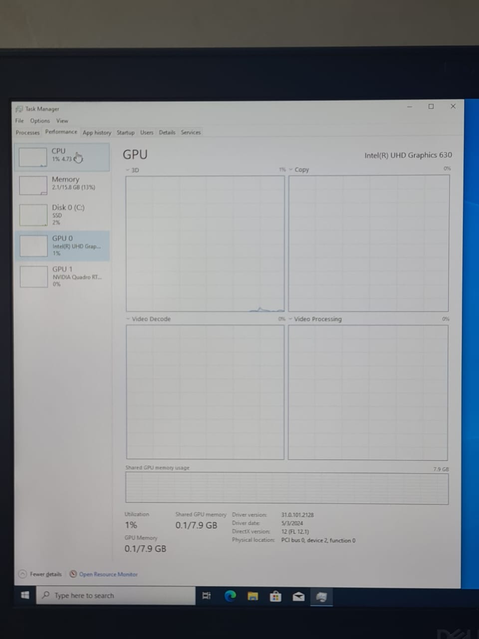 Dell Precision 7740 Intel Core I9-9880H Ram 16GB DDR4 512GB SSD NVIDIA Quadro RTX4000 8GB 17.3″ FHD