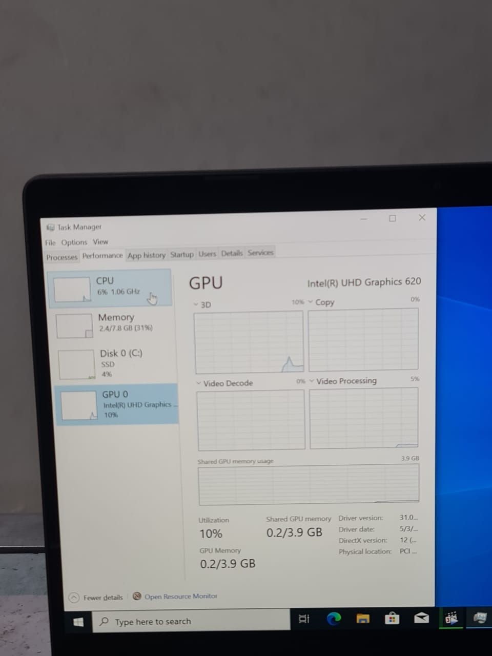 Dell Latitude 13 5300 2-in-1 8th Gen. Core i7 Ram 8 GB SSD 256GB 13.3 FHD Touch X360 Gorilla Glass Screen Windows 10 Pro - 5