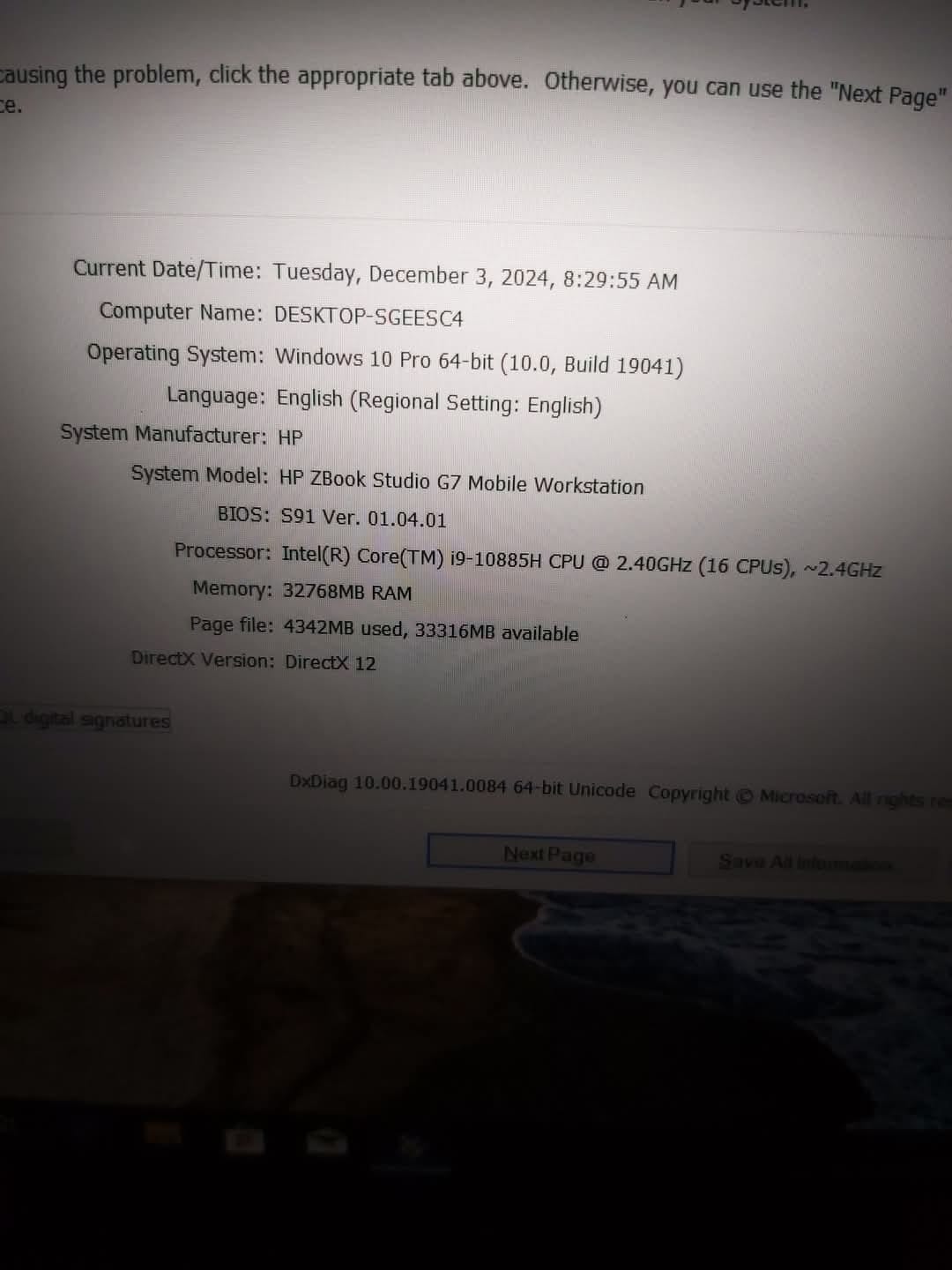 HP Zbook 15 G7 studio i710