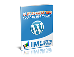 Free MRR eBook – 30 WordPress Tips You Can Use Today!